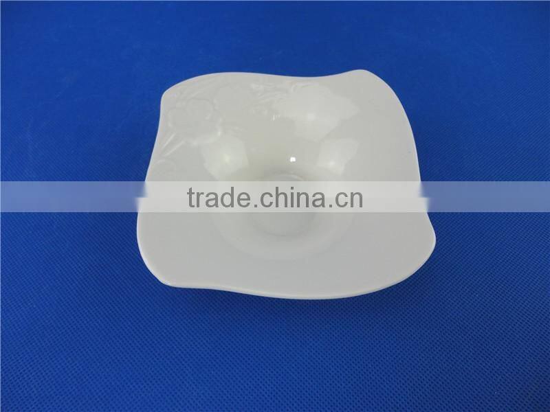 stock small white ceramic dish hot selling ceramic dinner set for children