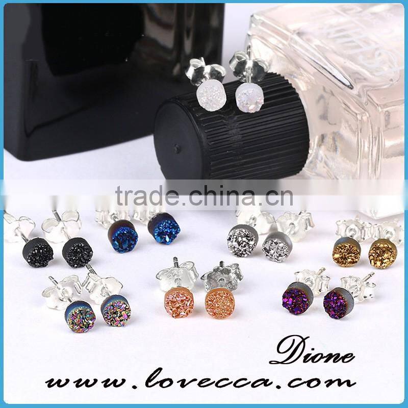 Druzy 925 Sterling Silver Earring, Beautiful Silver Jewelry, Wholesale Silver Jewellery Jaipur India