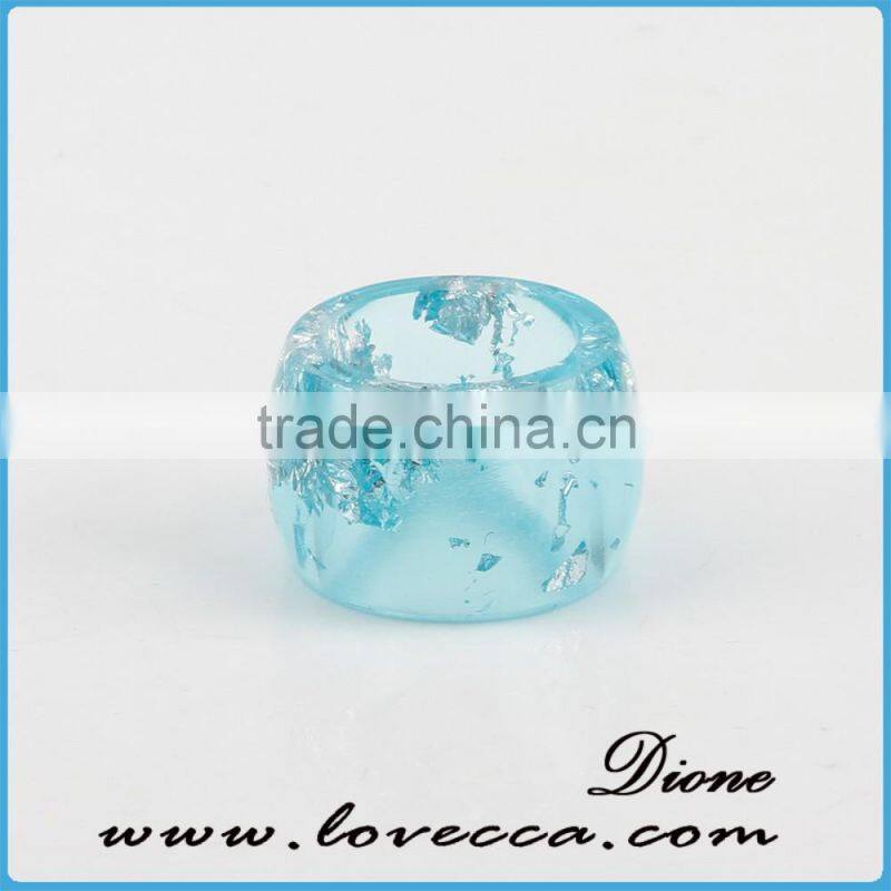 Clear resin rings for girls ,pressed real dried flowers resin ring