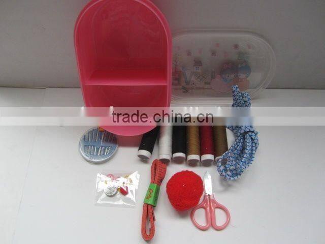 hotel professional plastic sewing kit box for home
