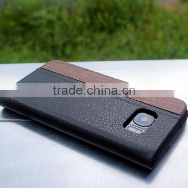 Classical Chinese walnut/bamboo/rosewood/cherry card bumper/pocket cell phone case for Samsung