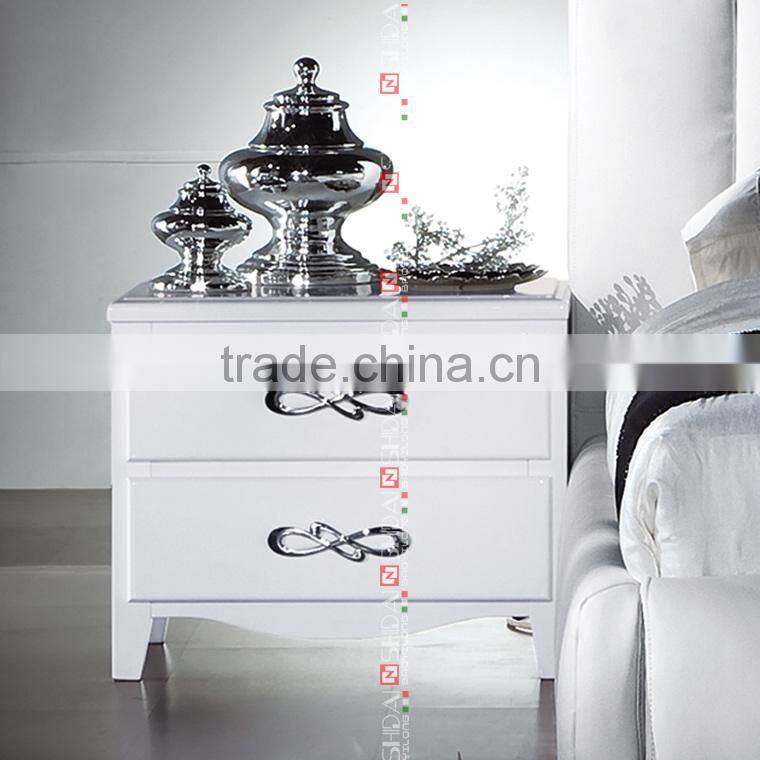 White Night Stand Bedside Table Wooden Bedroom Side Nightstand Cabinet Drawer N-33