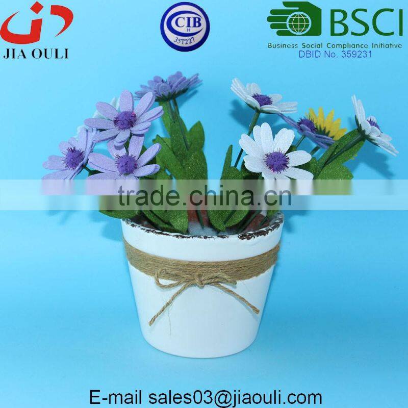 Mini Square Ceramic planter pot, cube nursery pots