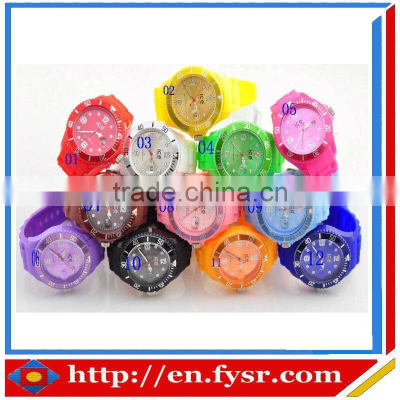Silicone promotion watch with custom design