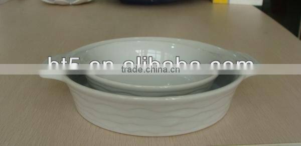 BT5-SD08,09 stonware color oval gratin dish