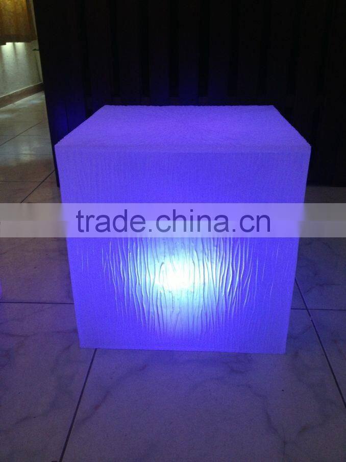 illuminated led bar table/led plastic furniture/bar table furniture