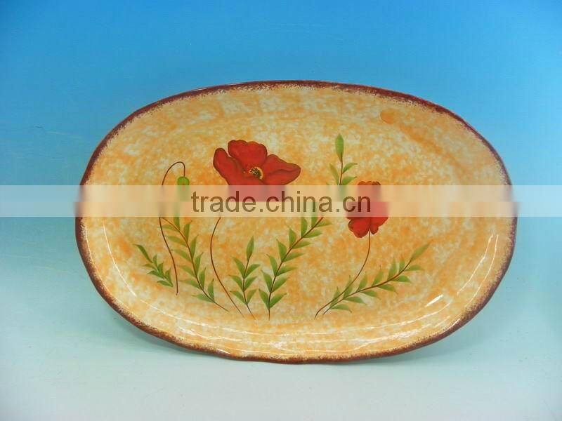 CERAMIC STRIPE CAKE STAND