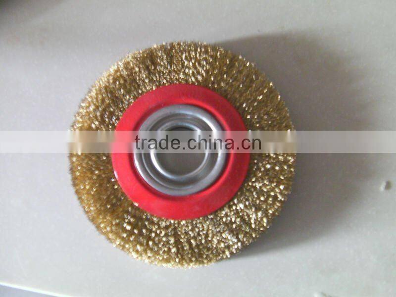 Crimped BrassWire Circular Brush
