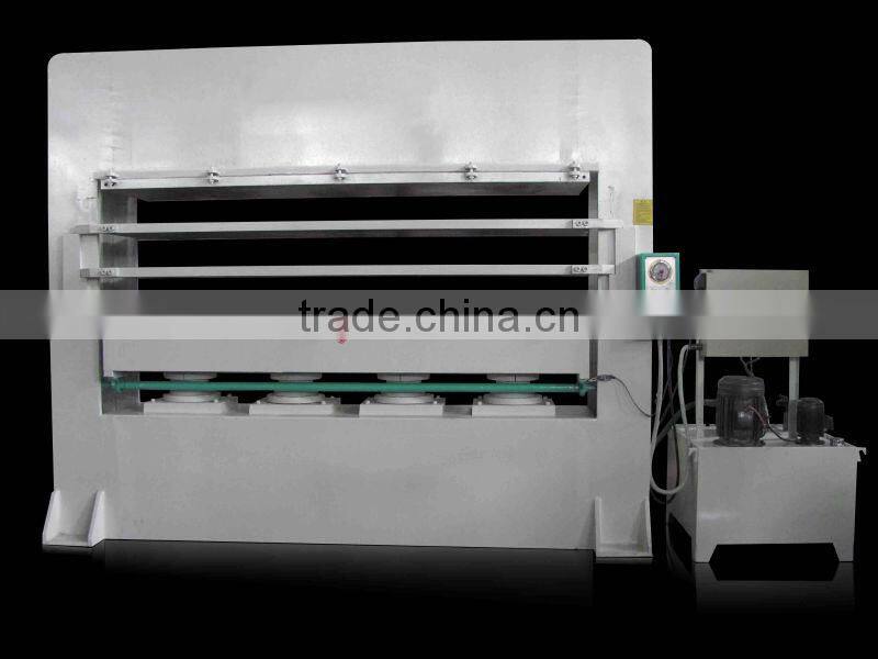 high performance wood hydraulic hot press machine for plywood and veneer ,triple-layer hot press machine