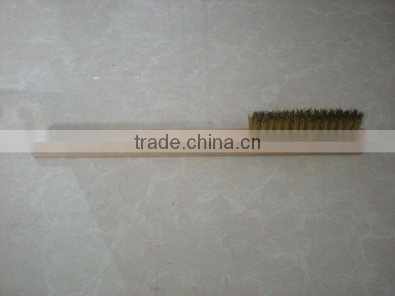 Wooden Copper Wire Tool Brush