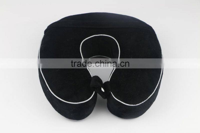 Therapeutic Memory Foam Travel & Neck Pillow - Washable Micro-Fiber Cover