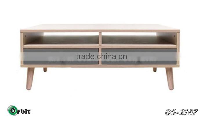 Home furniture MDF living room center table with storage drawer