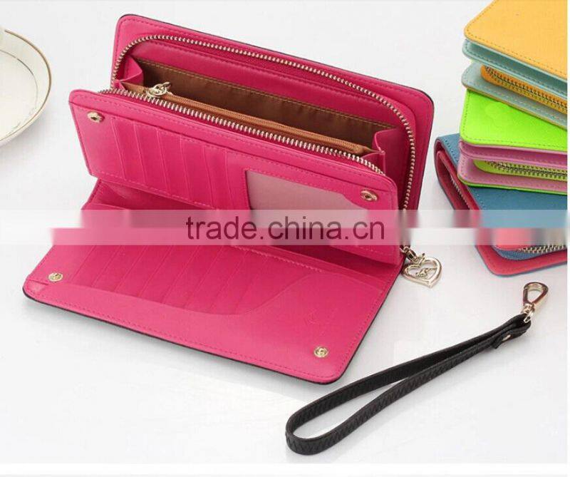 2014 New style leather wallet case for unisex