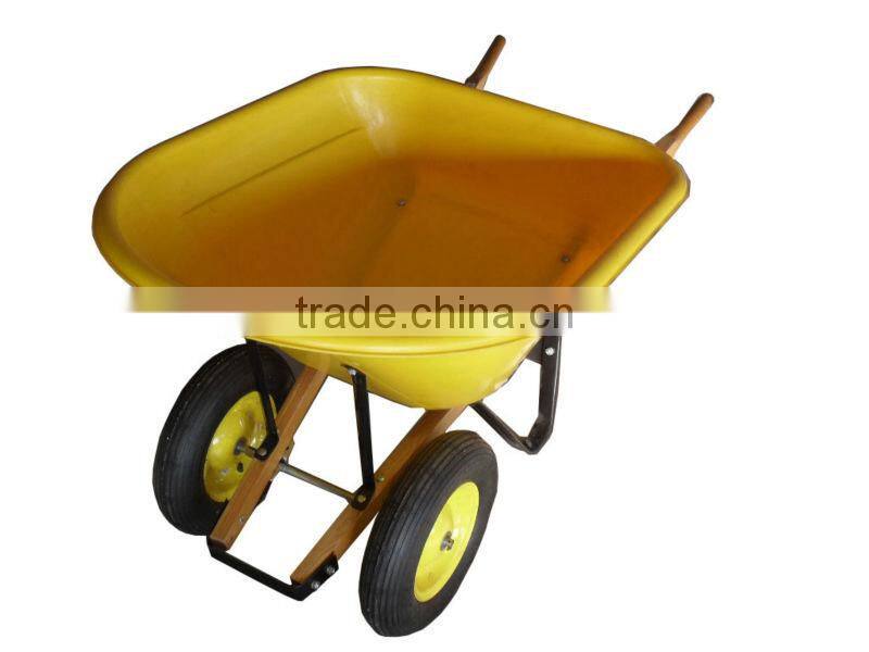120L plastic tray two-wheels Heavy duty Wheelbarrow WH8802