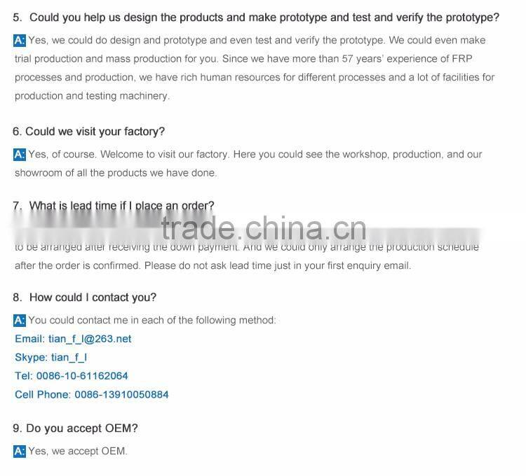 All kinds of High quality FRP pultrusion profile with Corrosion Resistant performance