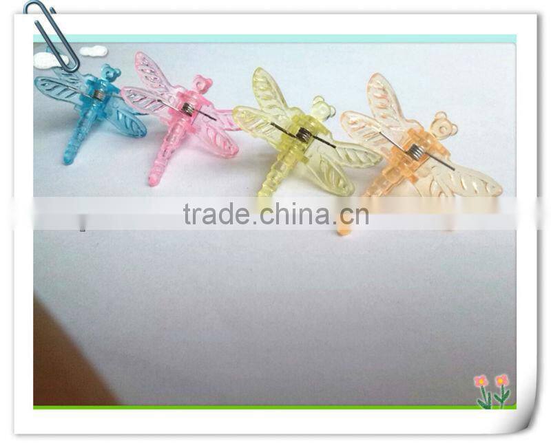Garden Dragonfly Shape Plant Support Colored Plastic Stick Clip.Garden Ornaments