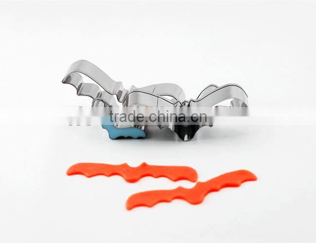 100% food grater wholesale cookie cutter set Halloween kids bat cookie cutter mould