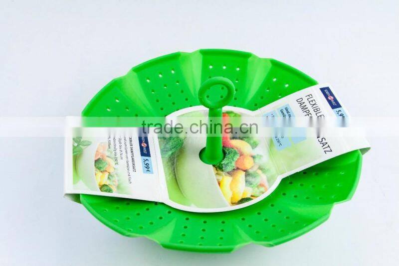 11002 silicone Foldable Vegetable Steamer filter