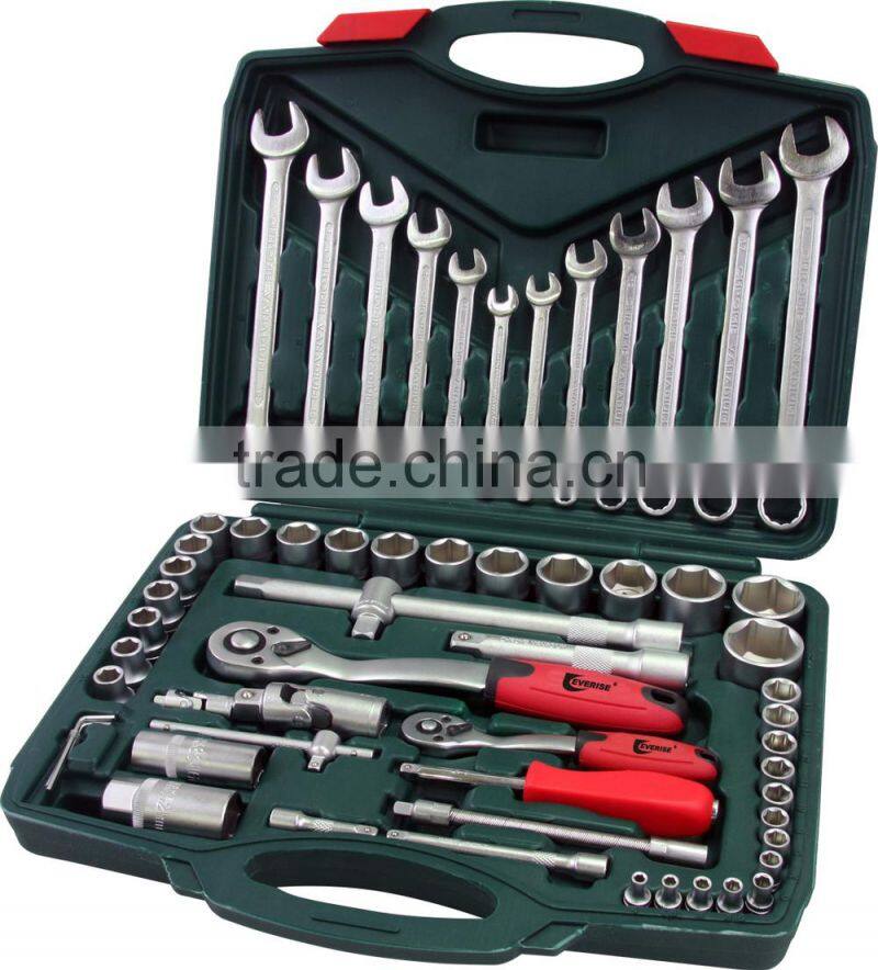 High Quality 61Pcs 1/4''&1/2'' Dr.Socket Wrench Set