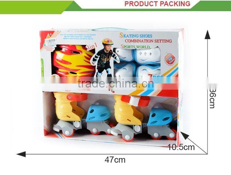 New product sport toys plastic protective clothing kids roller skate shoes