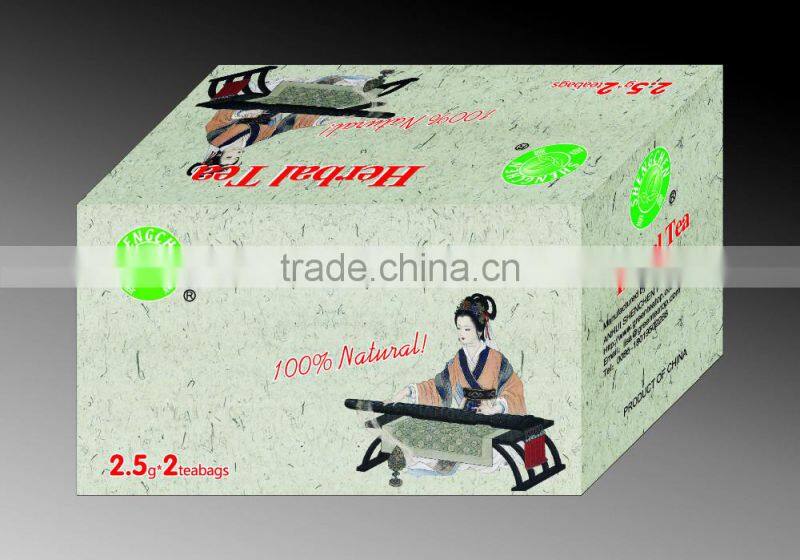 2016 top quality herbal teabag in China with 2.5g*2teabgs for detox