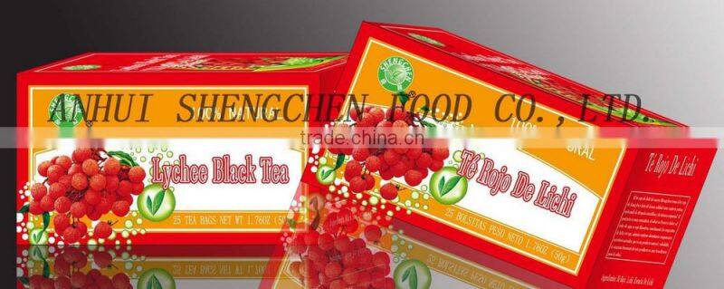 New formula superior quality Lychee Black Teabag flavour teabag fruit teabag