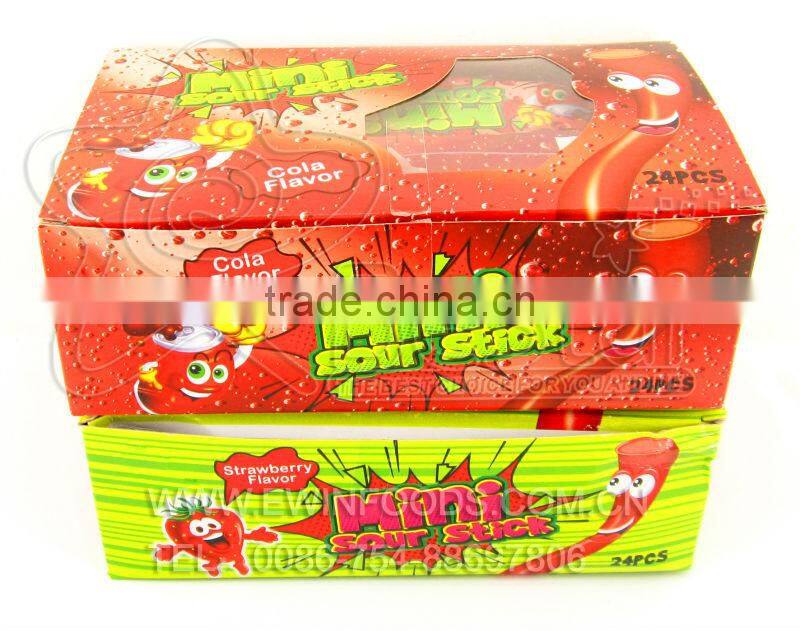 Fruity Flavor Mini Sour Stick Gummy Candy