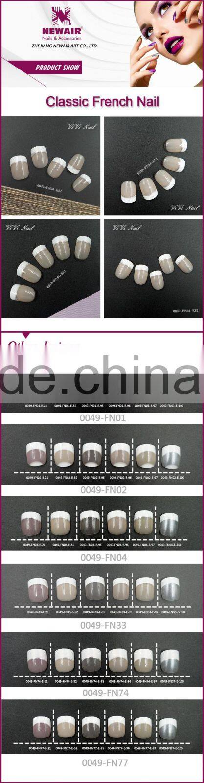 New air French Natural Color Artificial Nail Tips Full Cover Tip