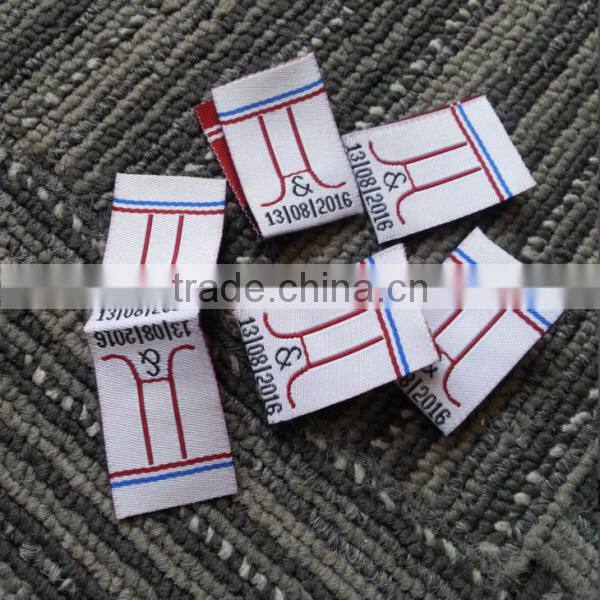 2017 customized high quality hair extension woven labels
