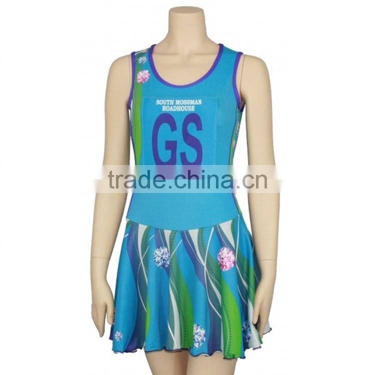 Pro team custom netball jersey custom sublimation basketball jersey netball dresses