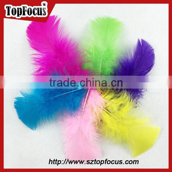 wholesale dyed Mixed Color Fluffy Turkey Marabou artificial feathers