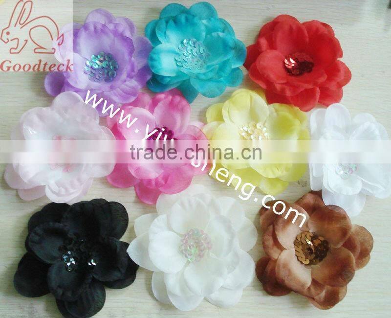 sequin lime green daisy flowers