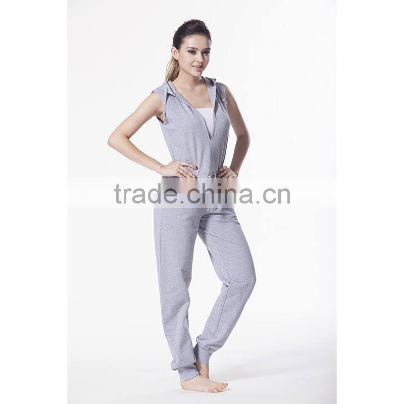 Latest design sleeveless onesie women jumpsuits and rompers