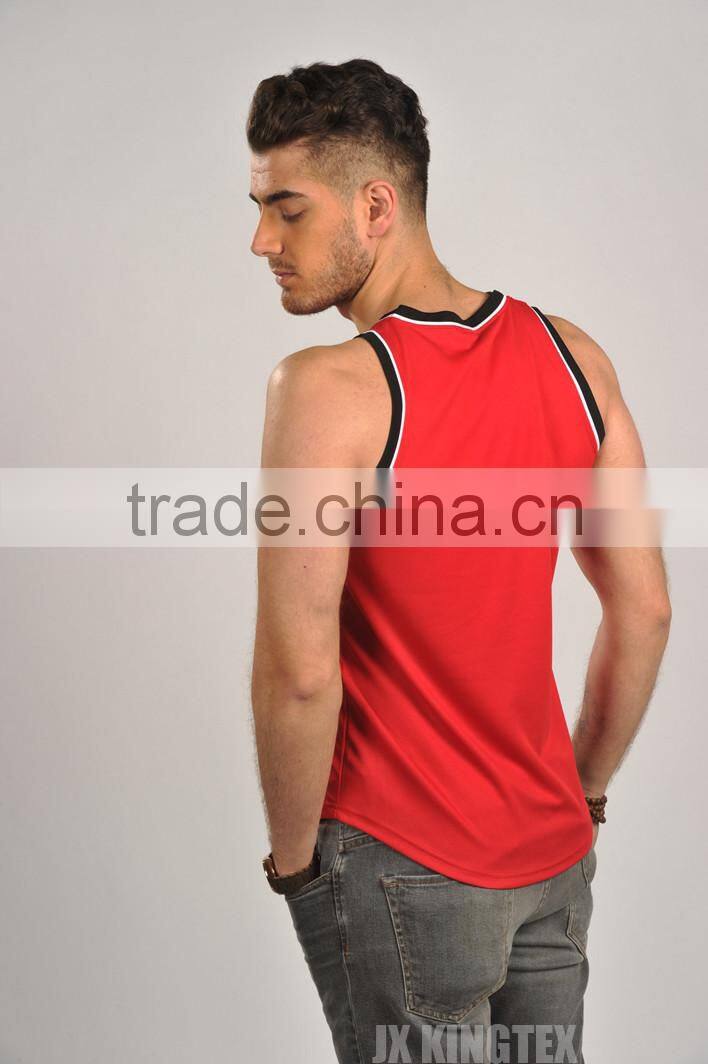 wholesale polyester plain tank tops for men