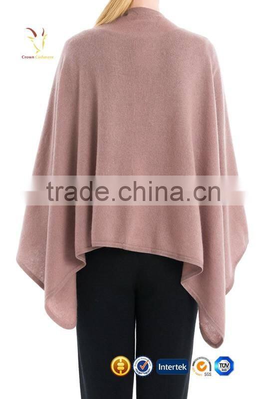 Knitted Cashmere Wool Poncho Shawl Scarf