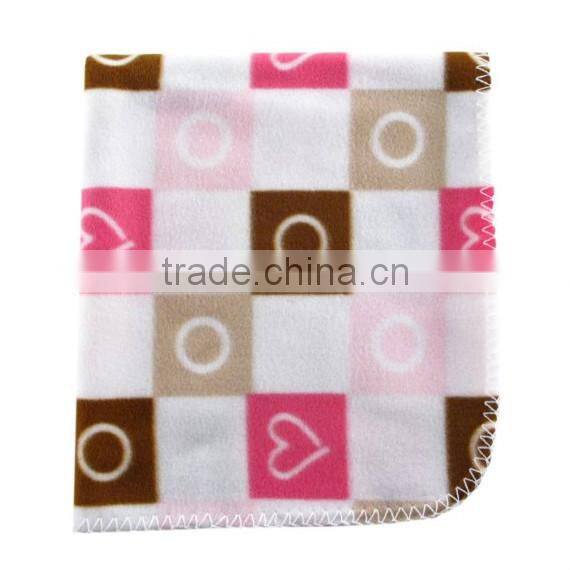 Trade assurance printed custom 100%cotton velour throw baby swaddle blanket