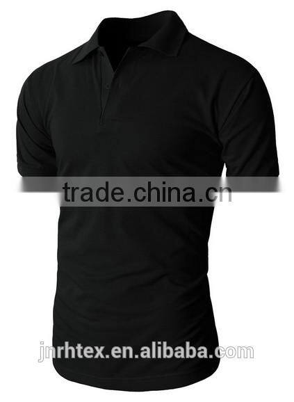 Trade assurance 100 cotton fabric custom men plain polo shirt import