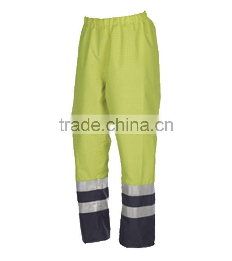 Hi vis reflective pants fire protective fire proof working pants with EN11612 EN1149