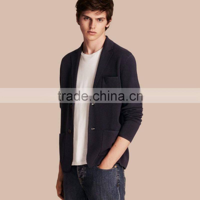 New Design Men's 100% Cashmere Cardigan Sweater