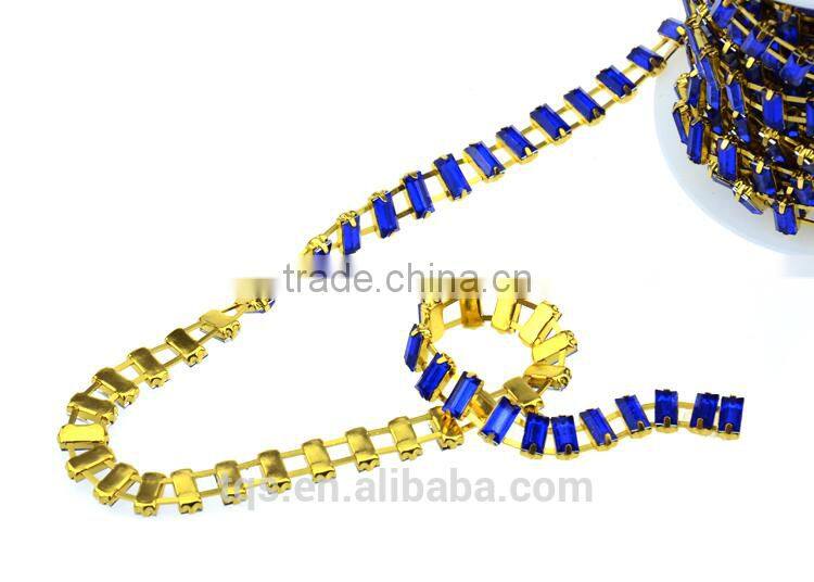 New Design Square Violet Acryl Diamantes de imitacion Recorte