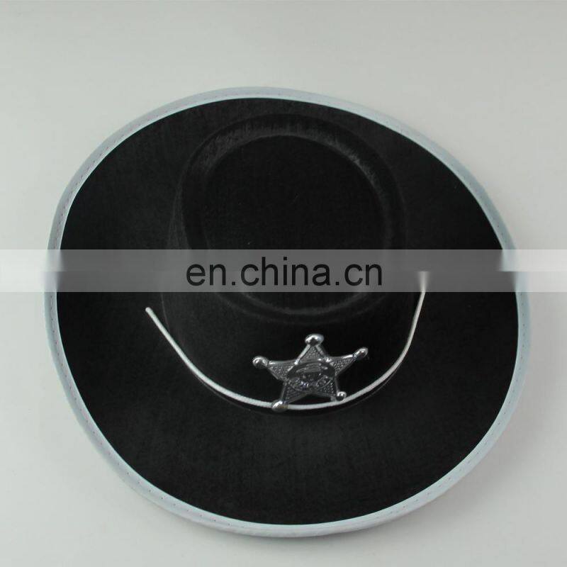 Wholesale fashion Black Felt Party Hat Z Pattern cap for man