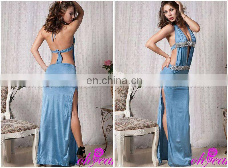 Romantic design sexy woman long prom dress