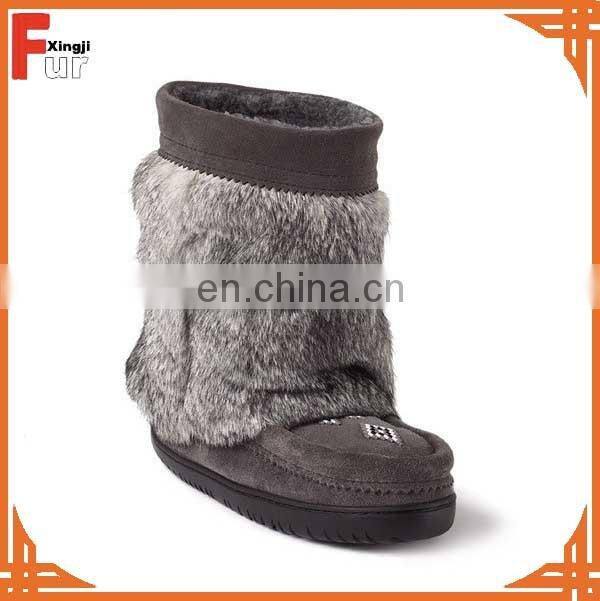 Top quality real rabbit fur boot cuffs