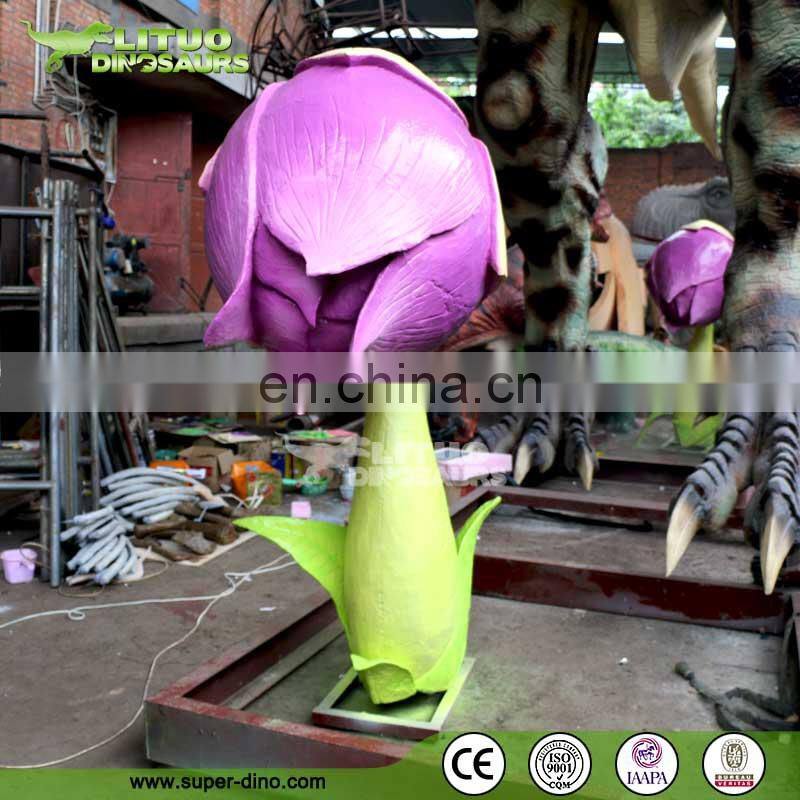 High Simulation Animatronic Flower for Theme Park Decoration