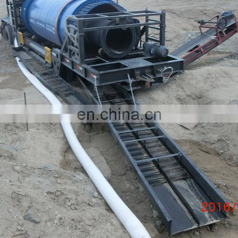 Large gold trommel reverse helix vs highbanker