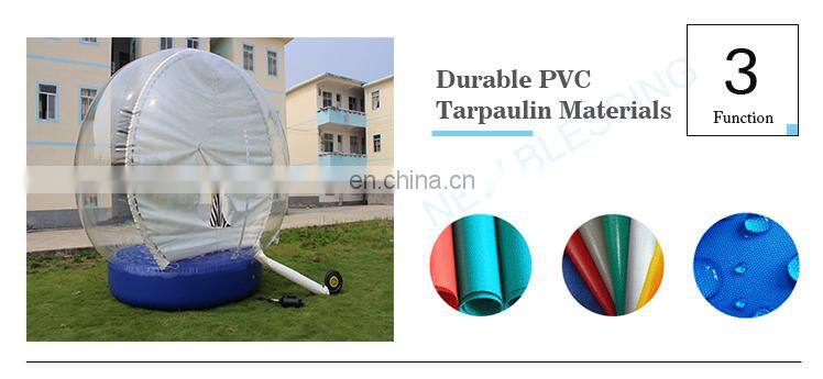 Factory high-quality customized halloween decoration giant inflatable human snow globe 4mDia for sale