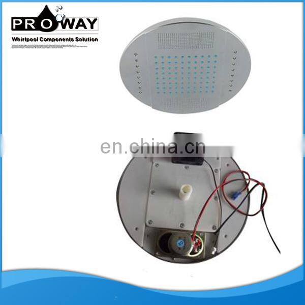 Ceiling Mounted LED Speaker Shower Head Square LED Rain Shower Head