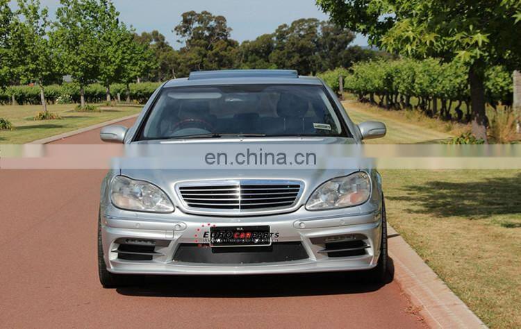 s-class w220 body kit with front bumper fender ducts side skirts and rear bumper fit for 2003 2004 2005 2006 WD autoparts for