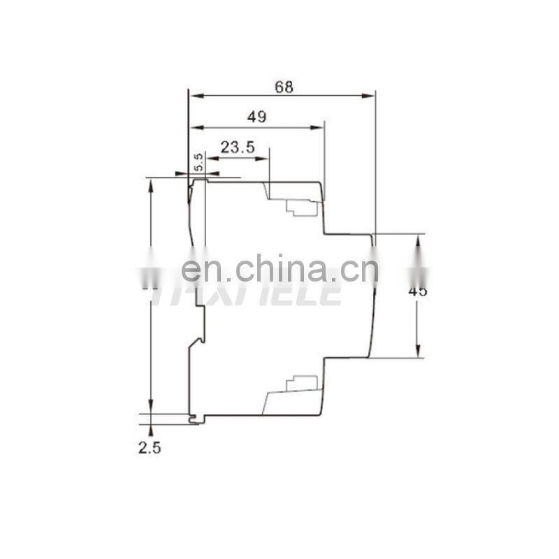 2P 16A 20A 25A 220V/230V 50/60HZ Household Din rail AC Contactor Modular Manual Control Home AC Contactor 2NO 2NC 1NO1NC