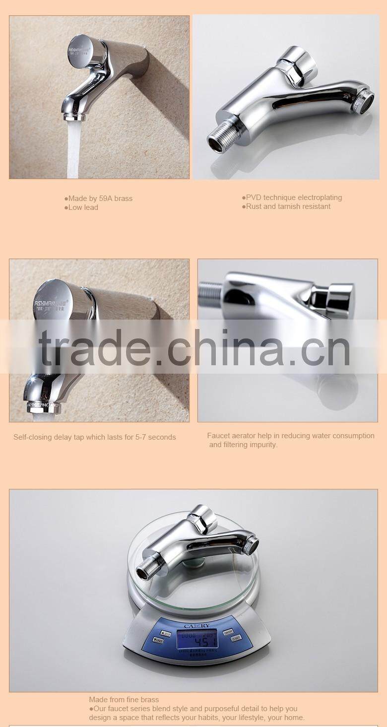 modern design time delay basin tap for hand wash